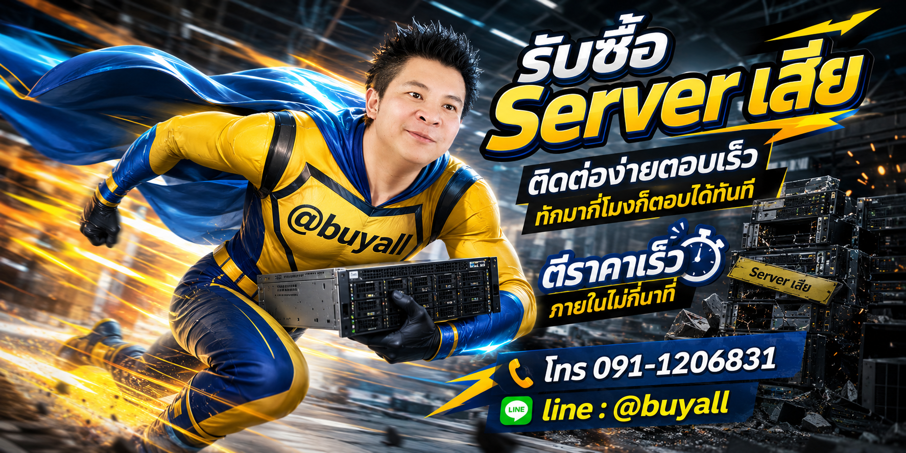 ติดต่อ Line @buyall รับซื้อ Server เสีย